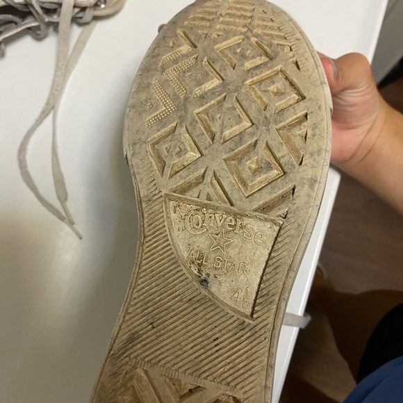 Converse White High-Top Sneakers - Picture 7 of 7